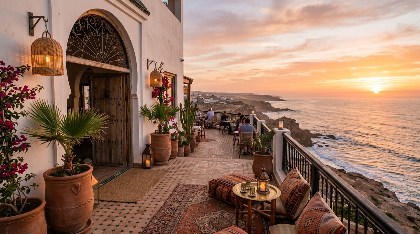 Aourir Escape Moroccan hospitality and ocean terrace